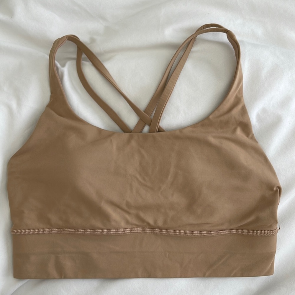 Lululemon Longline Energy bra. Tan, size 8